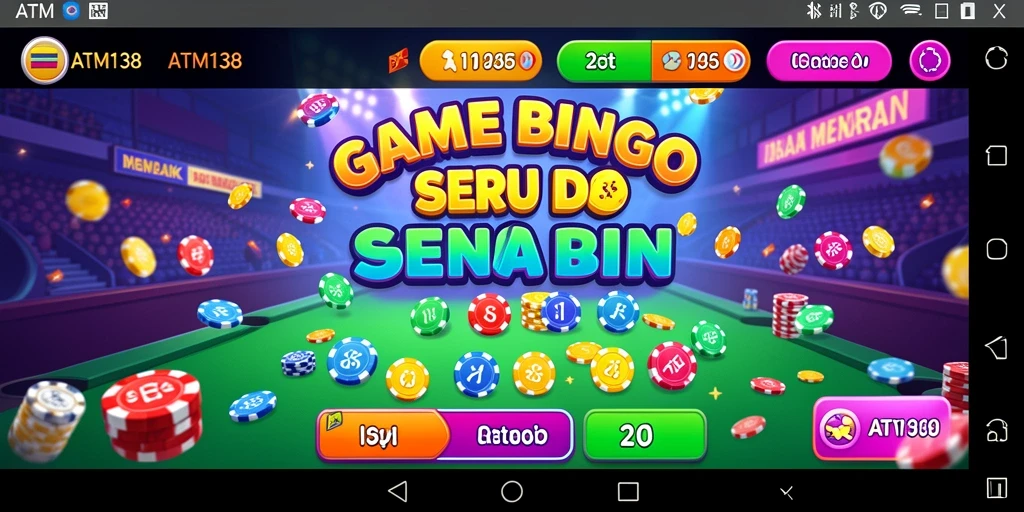 Screenshot gameplay ATM138 menunjukkan momen seru bingo.