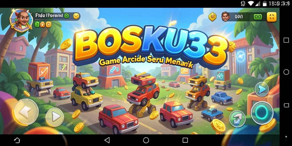 Tampilan gameplay BOSKU33 yang menarik dan penuh warna.