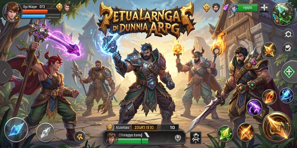 Tampilan menyeramkan dari monster dalam gameplay ARPG D73.