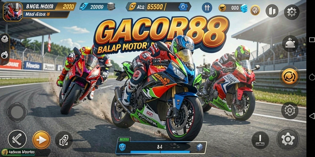 Gameplay GACOR88 yang memukau dalam balap motor.