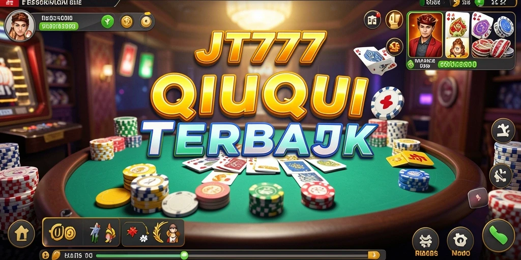 Screenshot JT777 menampilkan aksi seru permain QiuQiu.