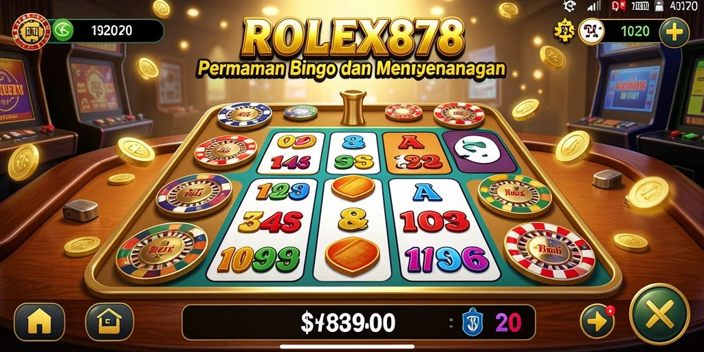 Tampilan gameplay menarik dari ROLEX878 yang menunjukkan keseruan bermain Bingo.