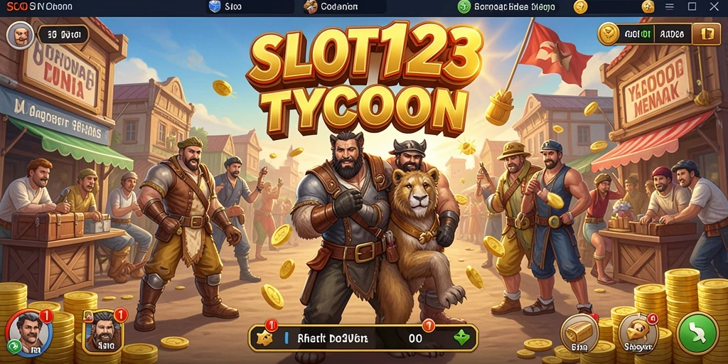 Tampilan menarik dari kasino yang dikelola pemain di SLOT123.